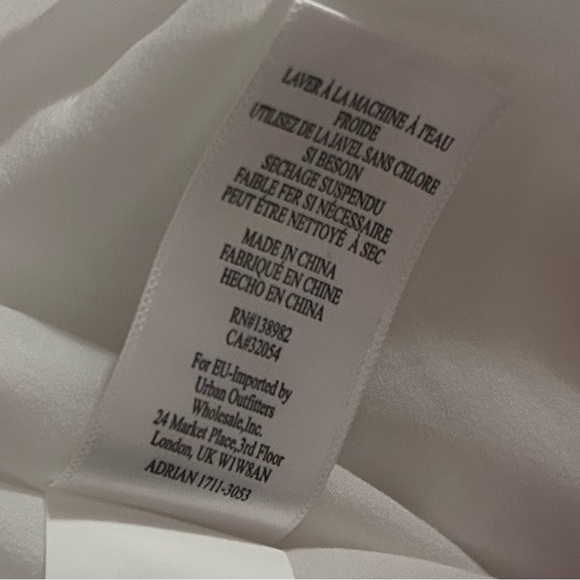 Dress The Population • Solid White Ivory Scalloped Trim Dress• Adrian - Picture 5 of 5